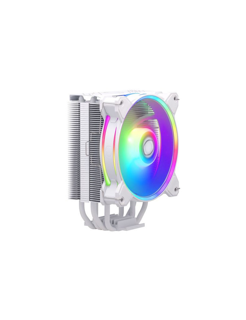 Cooler Master Hyper 212 Halo ARGB Heatsink & Fan  Intel/AMD  4 Heat Pipes  Rifle Bearing Fan  Compact 154mm Height  White