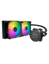 Cooler Master MasterLiquid 240L Core ARGB 240mm Liquid CPU Cooler  2x ARGB PWM Fans  RGB Pump Head  Black