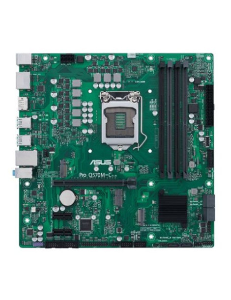 Asus PRO Q570M-C/CSM - Corporate Stable Model  Intel Q570  1200  Micro ATX  4 DDR4  HDMI  2 DP  2x M.2