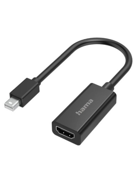 Hama Mini DisplayPort Male to HDMI Female Converter Cable  Black