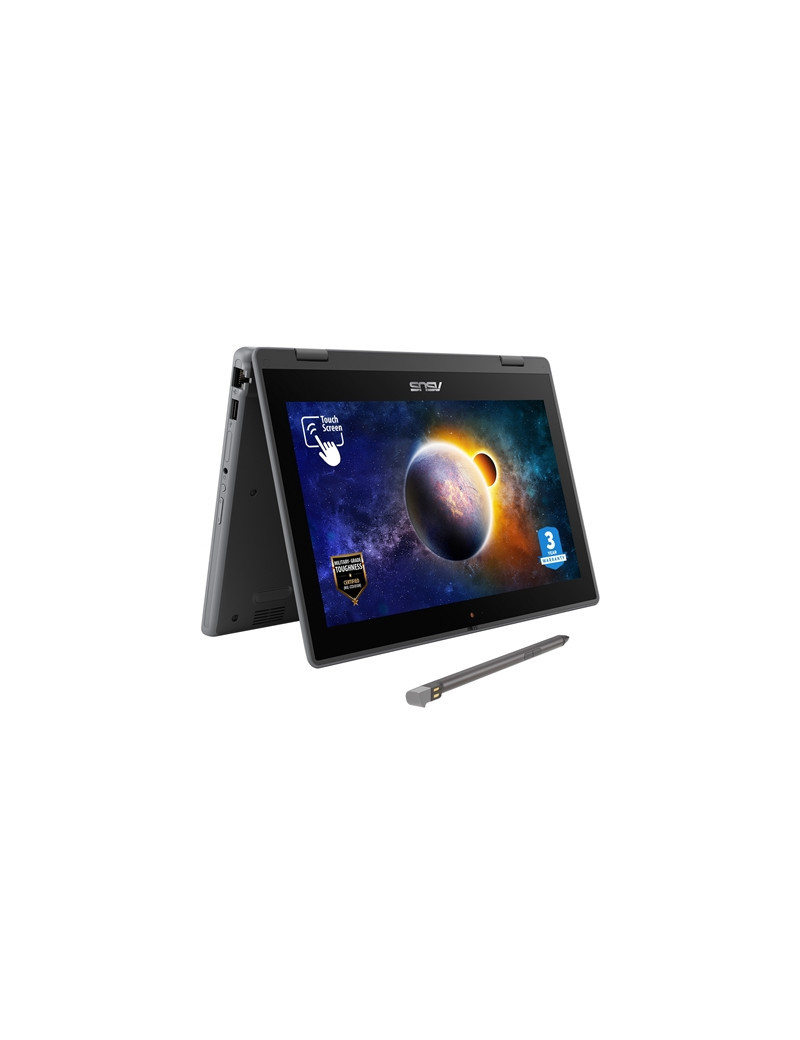 ASUS Flip BR1100F-CS81XA-3Y Laptop  11.6 Inch Touch Screen  Intel Celeron N4500 Processor  8GB RAM  128GB SSD  Windows 11 Pro Academic with 3 Year Warranty