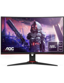 AOC C24G2AE/BK 24 Inch Curved Full HD VA Monitor  165Hz  1ms  DisplayPort  HDMI  VGA  Speakers  AMD FreeSync