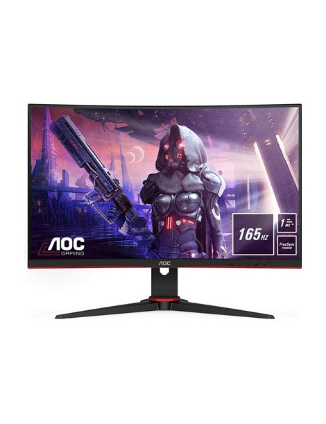 AOC C24G2AE/BK 24 Inch Curved Full HD VA Monitor  165Hz  1ms  DisplayPort  HDMI  VGA  Speakers  AMD FreeSync