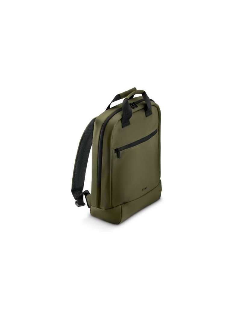 Hama Ultra Lightweight Laptop Backpack  Up to 14.1“  Padded Compartment  Front Pocket  Trolley Strap  Water-Repellent  Eco-Friendly  Olive Green