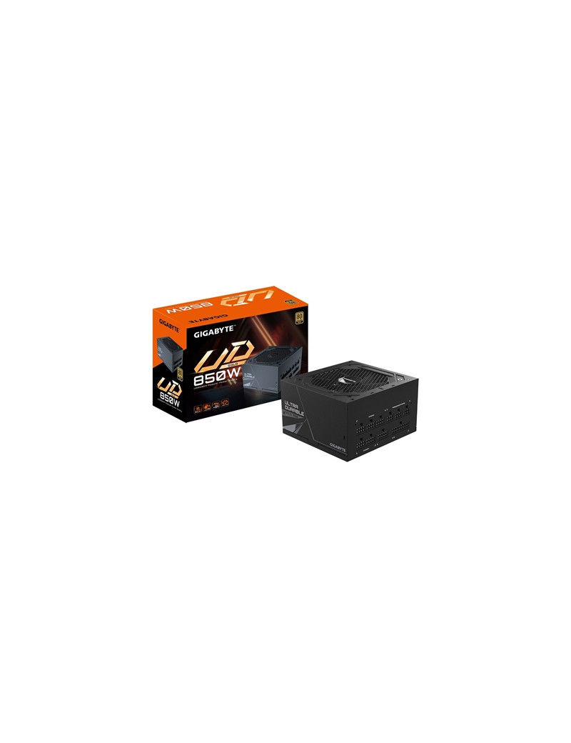 GIGABYTE GP-UD850GM 850W 80 Plus Gold Certified Fully Modular Power Supply  Ultra Durable with Japanese Capacitors  Enhanced Thermal Solution  120mm Smart Hydraulic Bearing Fan  Compact Design  Ideal for High-Performance Systems