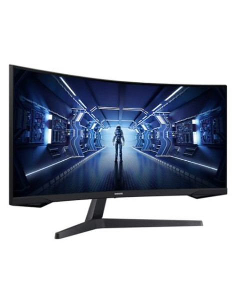 Samsung 34“ G55T UWQHD Odyssey Curved Gaming Monitor (LC34G55TWWPXXU)  3440 x 1440  1ms  HDMI  DP  165Hz  HDR10  FreeSync  VESA