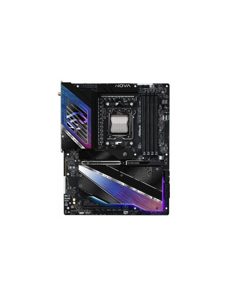 Asrock X870E NOVA WIFI  AMD X870E  AM5  ATX  4 DDR5  HDMI  2 USB4  Wi-Fi 7  5G LAN  RGB  5x M.2