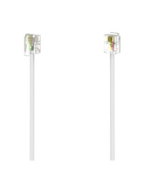 Hama RJ11 (6p4c) Modular Cable  Male to Male  3 Metres  White