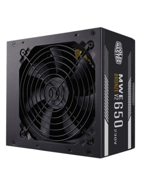 Cooler Master 650W MWE Bronze V2 230V ATX 2.52 PSU  Fully Wired  HDB Bearing Fan  80+ Bronze