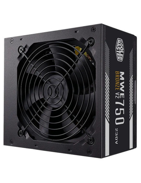 Cooler Master 750W MWE Bronze V2 230V ATX 2.52 PSU  Fully Wired  HDB Bearing Fan  80+ Bronze