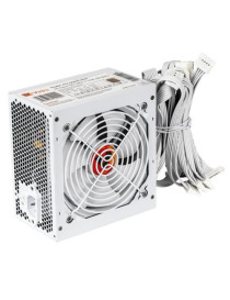 Vida 500W ATX PSU  80+ Bronze  Fluid Dynamic Ultra-Quiet Fan  PCIe  Flat White Cables  Power Lead Not Included  White