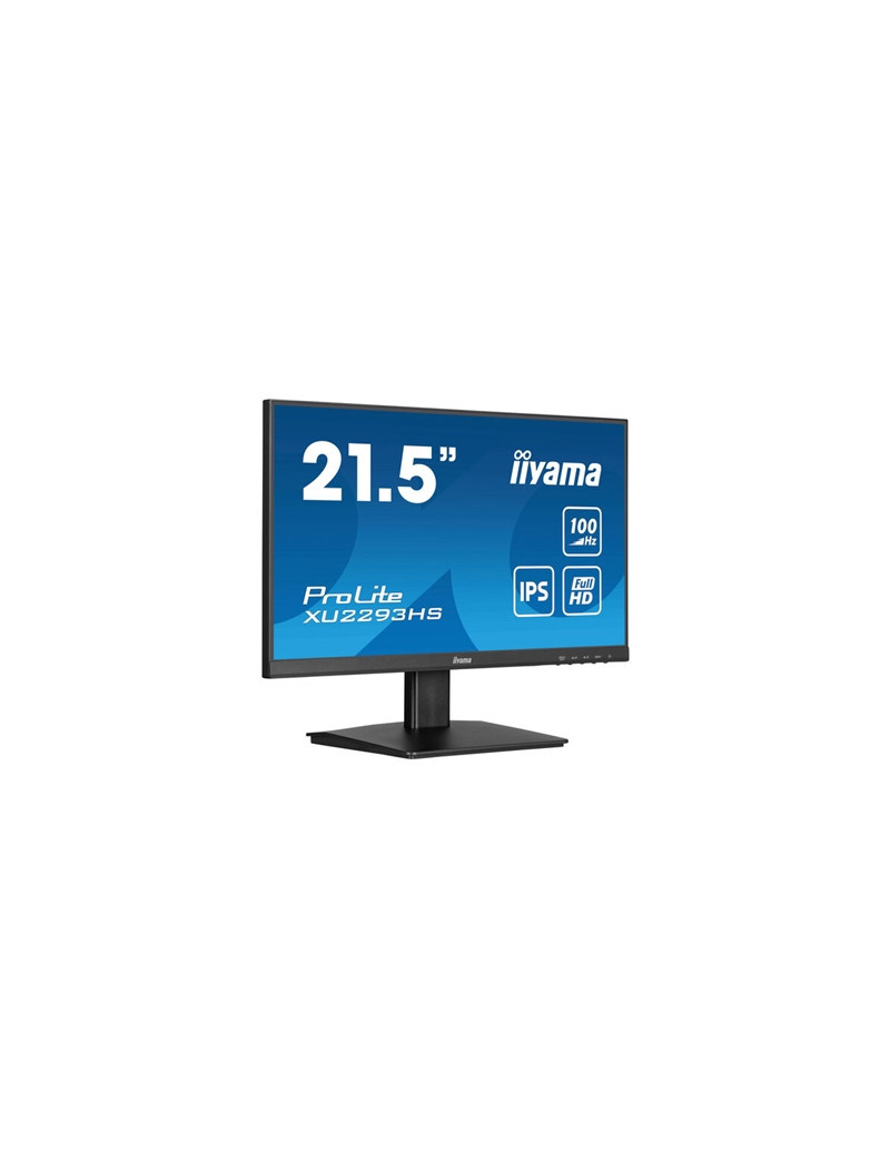 iiyama PROLITE XU2293HS-B6 22 inch IPS Monitor  Full HD  1ms  HDMI  DisplayPort  Freesync  100Hz  Speakers  Black  Internal PSU  VESA