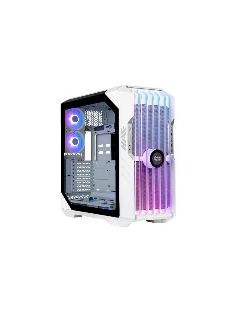 Cooler Master HAF 700 EVO Gaming Case w/ Glass Side  E-ATX  Multi Chamber  5x ARGB Fans  ARGB Fan Hub  Front LCD Display  USB-C  White