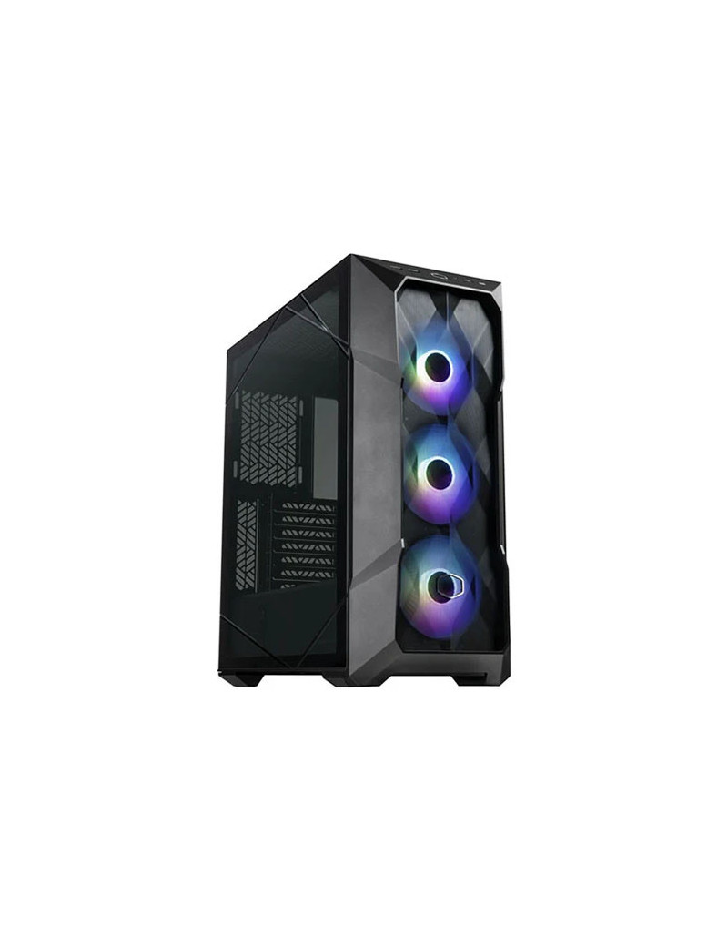 Cooler Master MasterBox TD500 Mesh V2 Gaming Case w/ Glass Side  E-ATX  3x ARGB Fans  ARGB Fan Hub  FineMesh Front  USB-C  Black