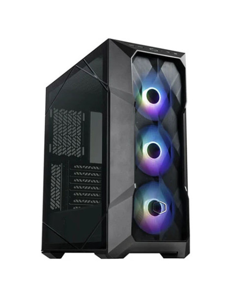 Cooler Master MasterBox TD500 Mesh V2 Gaming Case w/ Glass Side  E-ATX  3x ARGB Fans  ARGB Fan Hub  FineMesh Front  USB-C  Black