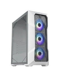 Cooler Master MasterBox TD500 Mesh V2 Gaming Case w/ Glass Side  E-ATX  3x ARGB Fans  ARGB Fan Hub  FineMesh Front  USB-C  White