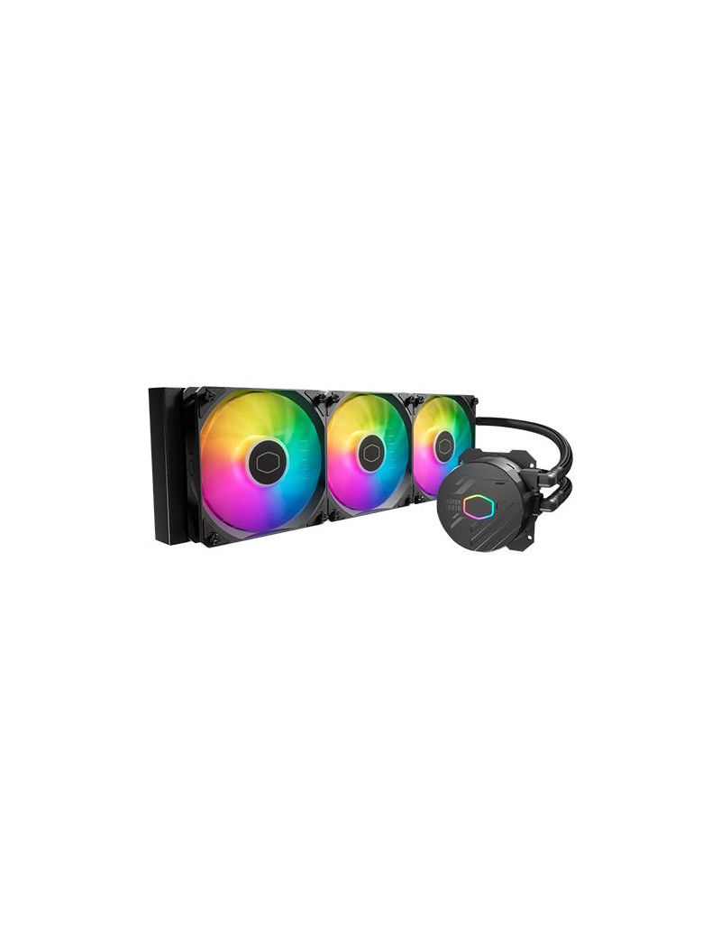 Cooler Master MasterLiquid 360L Core ARGB 360mm Liquid CPU Cooler  3x ARGB PWM Fans  RGB Pump Head  Black