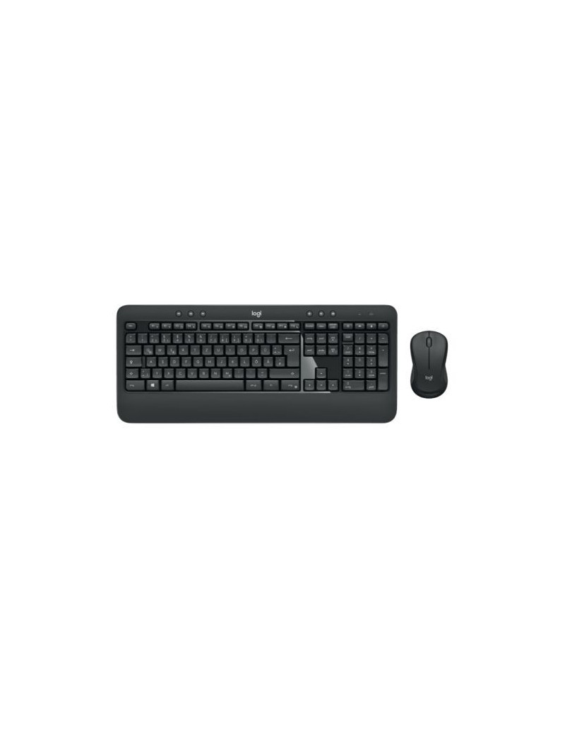 Logitech MK540 Advanced Wireless Keyboard and Mouse Desktop Kit  Spill Resistant