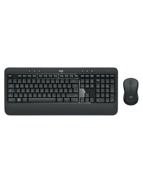 Logitech MK540 Advanced Wireless Keyboard and Mouse Desktop Kit  Spill Resistant