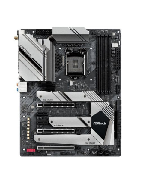 Asrock W480 CREATOR  Intel W480  1200 (Xeon W CPUs)  ATX  HDMI  XFire  Thunderbolt3  AX Wi-Fi  10GB & 2.5GB LAN  M.2