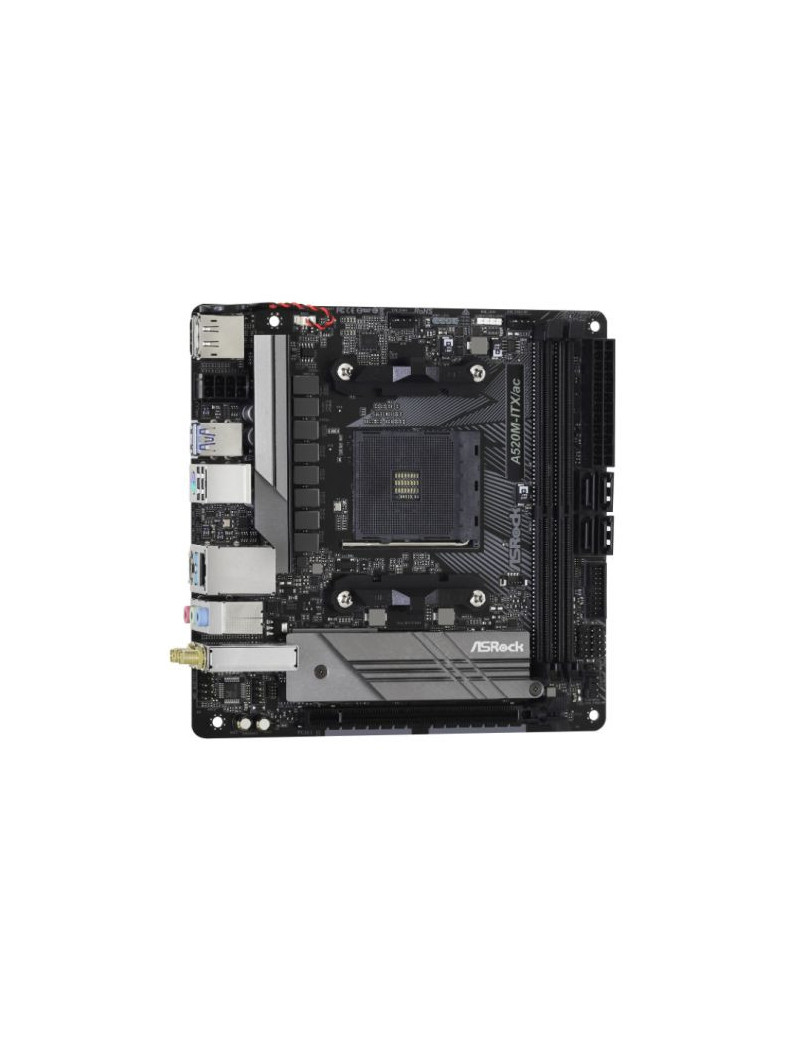 Asrock A520M-ITX/AC  AMD A520  AM4  Mini ITX  2 DDR4  HDMI  DP  AC Wi-Fi  M.2