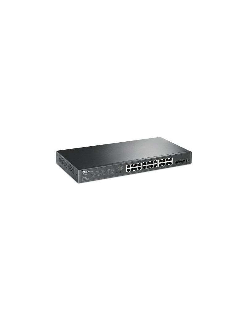 TP-LINK (TL-SG2428P) JetStream 28-Port Gigabit Smart Switch with 24-Port PoE+  4 GB SFP Slots  Rackmountable