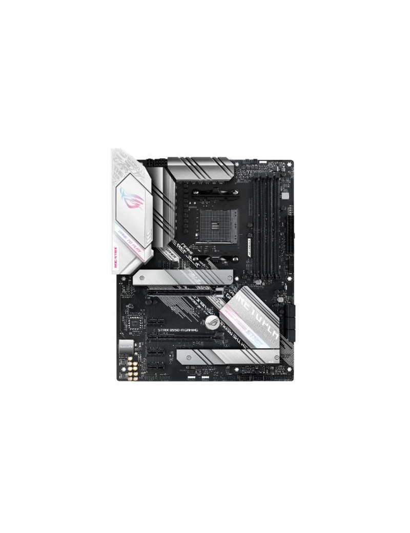 Asus ROG STRIX B550-A GAMING  AMD B550  AM4  ATX  4 DDR4  HDMI  DP  XFire  2.5GB LAN  PCIe4  RGB Lighting  M.2