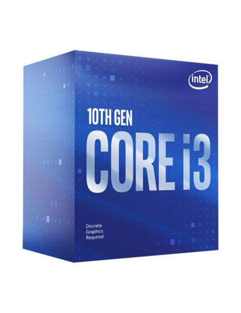 Intel Core I3-10100F CPU  1200  3.6 GHz (4.3 Turbo)  Quad Core  65W  14nm  6MB Cache  Comet Lake  No Graphics