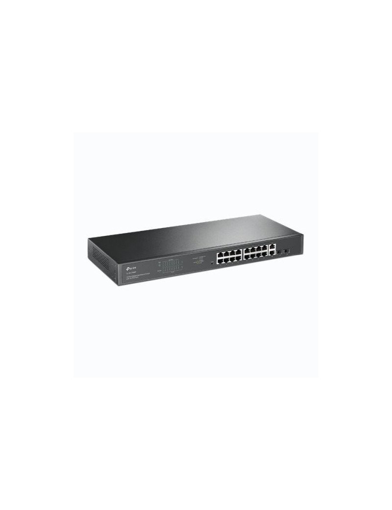 TP-LINK (TL-SG1218MP) 18-Port Gigabit Unmanaged PoE+ Rackmount Switch  16-Port PoE+  2 SFP Ports