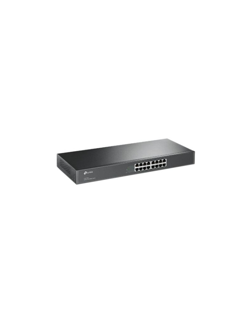 TP-LINK (TL-SF1016) 16-Port 10/100Mbps Unmanaged Rackmount Switch  19-inch Steel Case