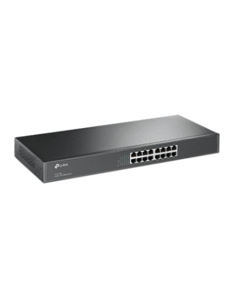 TP-LINK (TL-SF1016) 16-Port 10/100Mbps Unmanaged Rackmount Switch  19-inch Steel Case