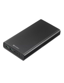 Sandberg (420-63) PD 100W 38400mAh Powerbank  1x USB-C 100W  2x USB-A  Power-Through  Aluminium  5 Year Warranty