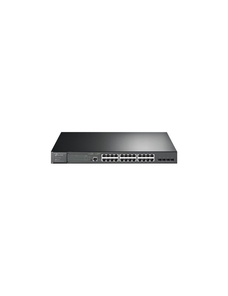 TP-LINK (TL-SG3428MP) JetStream 28-Port Gigabit L2 Managed Switch with 24-Port PoE+  4 SFP Slots  Rackmountable