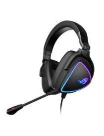 Asus ROG DELTA S RGB Lightweight Gaming Headset  USB-C (USB2 Adapter)  Hi-Fi ESS Quad-DAC  Boom Mic  Aura Sync