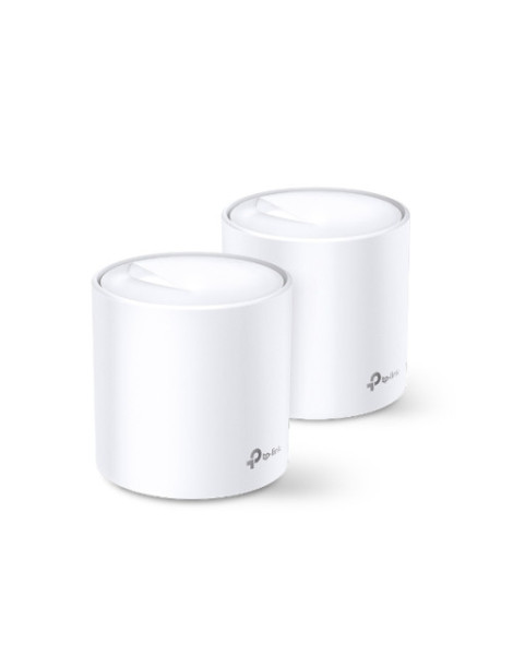 TP-LINK (DECO X20) Whole Home Mesh Wi-Fi 6 System  2 Pack  Dual Band AX1800  OFDMA & MU-MIMO