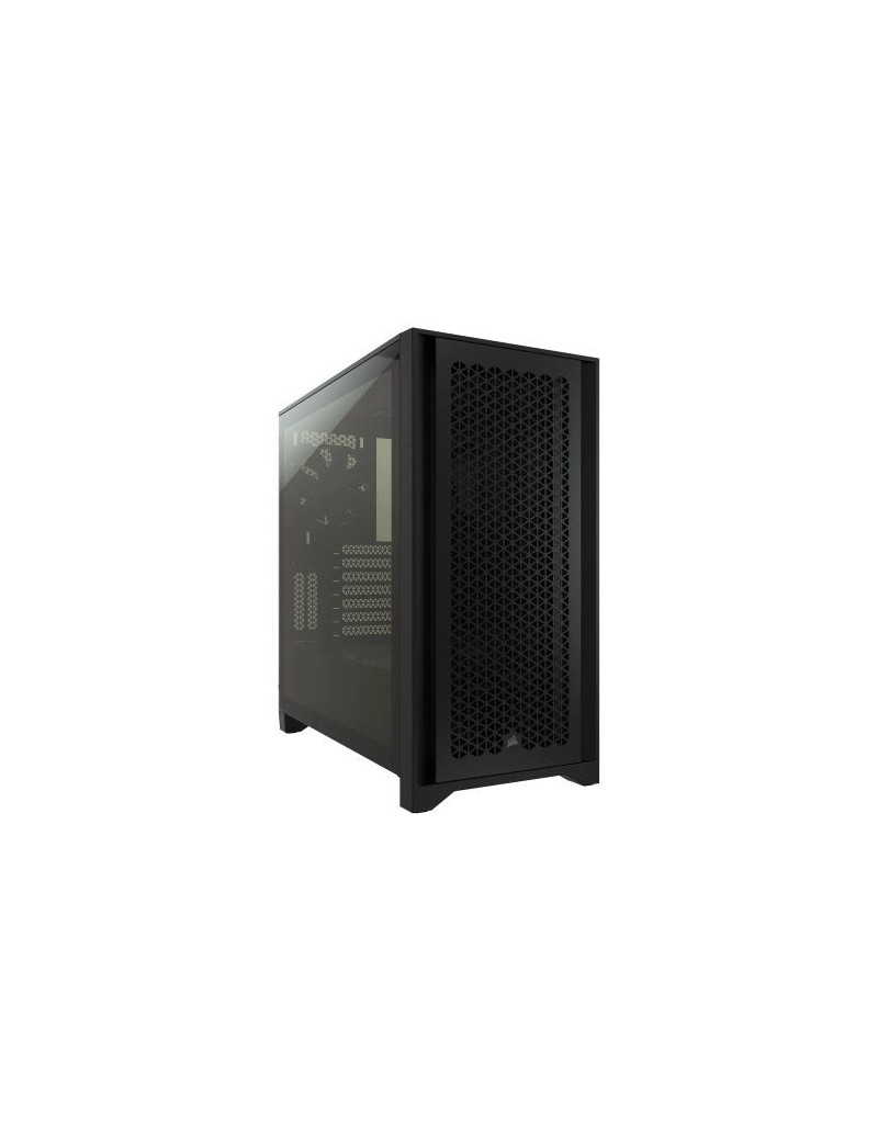 Corsair 4000D Airflow Gaming Case w/ Tempered Glass Window  E-ATX  2 x AirGuide Fans  High-Airflow Front Panel  USB-C  Black