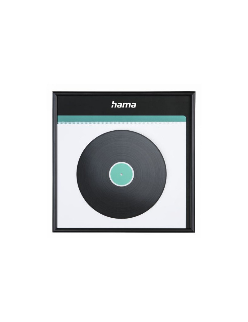 Hama LP Wall Mount Cover Frame  Aluminium  Black  31.5 x 31.5 cm