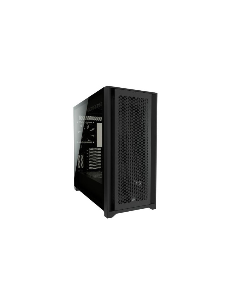 Corsair 5000D Airflow Gaming Case w/ Glass Window  E-ATX  2 x AirGuide Fans  High-Airflow Front Panel  USB-C  Black