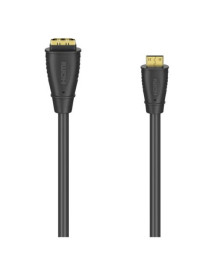 Hama HDMI Male to HDMI Type-C (Mini) Male Cable  Gold-Plated  10cm