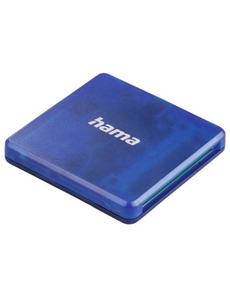 Hama External USB 2.0 Multi-Card Reader  SD/microSD/CF  Blue  USB Powered