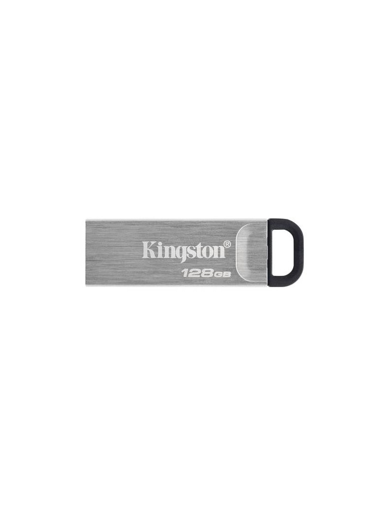 Kingston 128GB DataTraveler Kyson USB 3.2 Gen1 Memory Pen  Metal Capless Design  R/W 200/60 MB/s