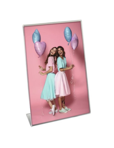 Hama Portrait Picture Frame  Acrylic  10 x 15 cm Pictures  L-Shaped Stand