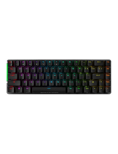 Asus ROG FALCHION Compact 65% Mechanical RGB Gaming Keyboard  Wireless/USB  Cherry MX Red Switches  Per-key RGB Lighting  Touch Panel  450-hour Battery Life