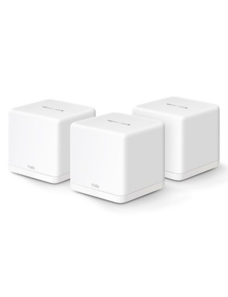 Mercusys (Halo H1500X 3-Pack) AX1500 Dual Band Whole Home Mesh Wi-Fi 6 System  OFDMA & MU-MIMO