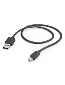 Hama USB-A to Micro USB Quick Charging Cable  USB 2.0  1 Metre  Black