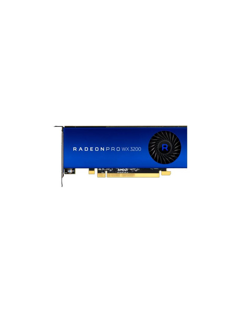 AMD Radeon Pro WX 3200 Professional Graphics Card  4GB DDR5  4 miniDP  1.66TFLOPS  Low Profile