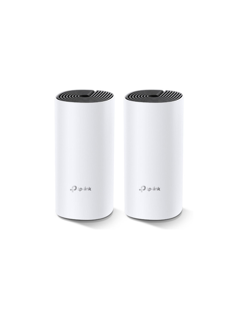 TP-LINK (DECO M4) Whole-Home Mesh Wi-Fi System  2 Pack  Dual Band AC1200  MU-MIMO  2 x LAN on each Unit