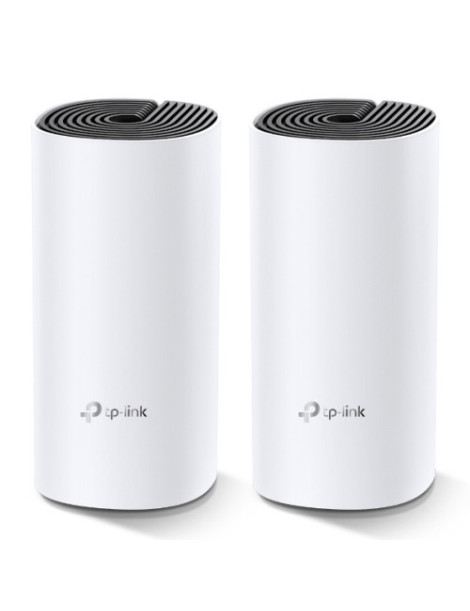 TP-LINK (DECO M4) Whole-Home Mesh Wi-Fi System  2 Pack  Dual Band AC1200  MU-MIMO  2 x LAN on each Unit