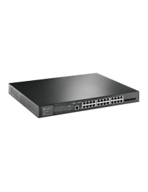 TP-LINK (TL-SG3428XMP) JetStream 24-Port Gigabit & 4-Port 10GE SFP+ L2+ Managed Switch with 24-Port PoE+  Rackmountable