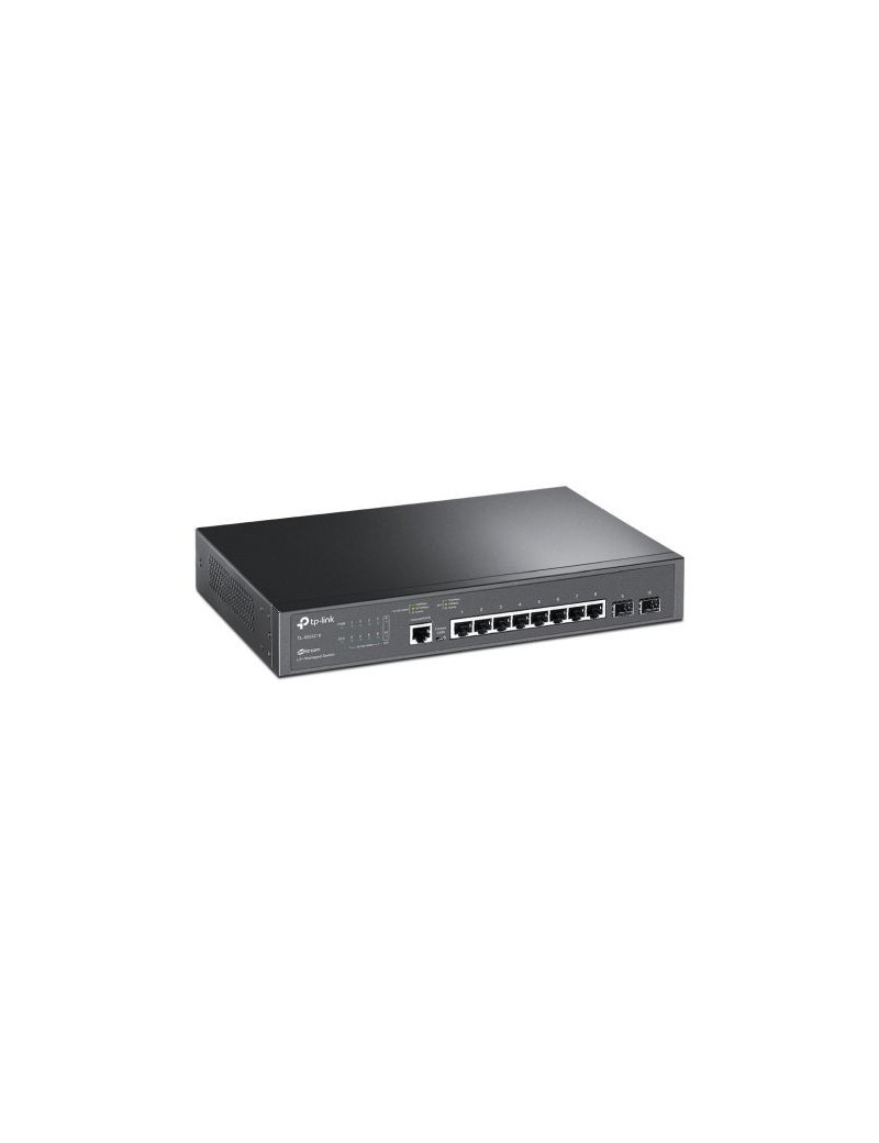 TP-LINK (TL-SG3210) 8-Port JetStream Gigabit L2+ Managed Switch with 2 SFP Slots  Rackmountable